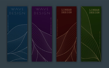 A pattern of wavy lines. Template for interior design, packaging, social networks. An idea for creative design