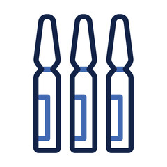 Ampoule Outline 2 Color Icon