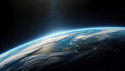 Planet earth in space.