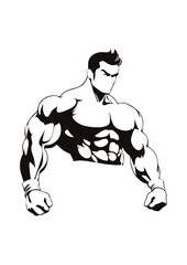 Bodybuilder Silhouette