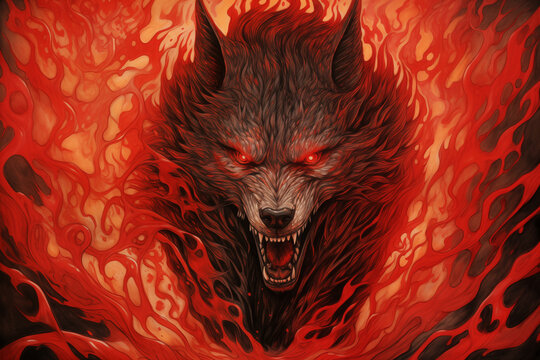 The wolf that came out of hellfire felt ferocious and frightening.
