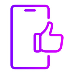 smartphone gradient icon