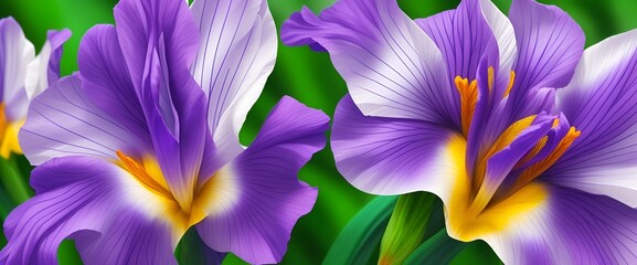 purple and yellow crocus