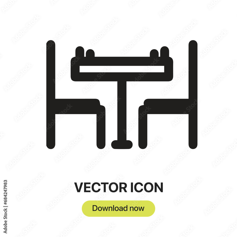 Aufkleber Chess icon vector. Linear-style sign for mobile concept and web design. Chess symbol illustration. Pixel vector graphics - Vector.	