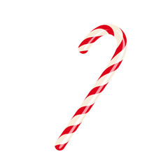 Candy cane icon. Christmas sweets vector illustration.