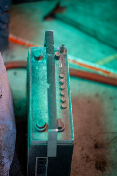 close up of a bit in a factory
