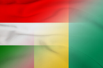 Hungary and Guinea national flag transborder negotiation GIN HUN