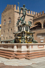Fountain of Neptune in Bologna - 684250921
