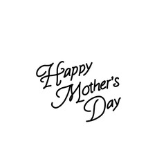 Naklejka na ściany i meble Happy Mothers Day lettering