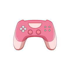 computer gamepad cartoon. video joypad, play game, button pad computer gamepad sign. isolated symbol vector illustration