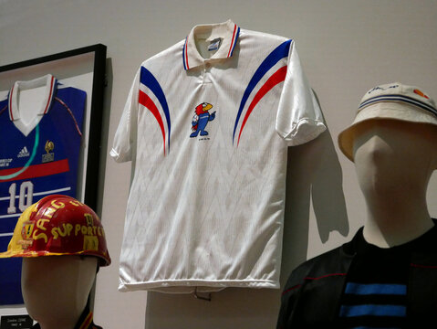 Polo shirt from the football world cup in France in 1998 with the rooster emblem Ready-to-wear and sports fashion. 