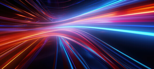 Dark Background with  Vibrant Lines