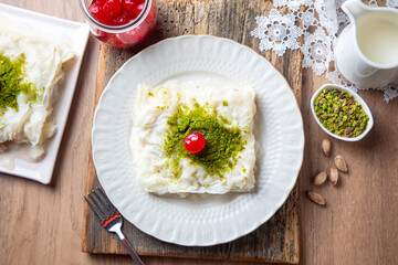 Turkish Traditional Ramadan Dessert Gullac