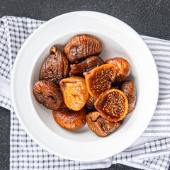 figs dried fruit healthy eating appetizer meal food snack on the table copy space food background rustic top view