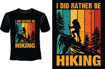 Hiking T Shirt Design