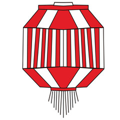 Fototapeta premium Paper lanterns decorated for Chinese New Year