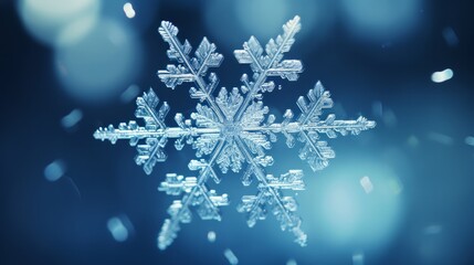 Snowflake close-up