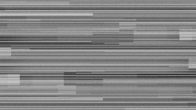 Glitch screen error effect horizontal line overlay on transparent background