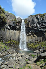 Islanda,cascata Svartifoss,