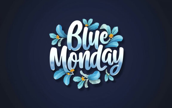 Free photo Blue Monday concept with cup of coffee. Ai Generative