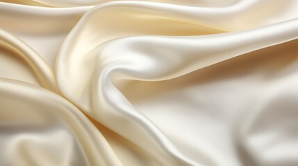 white golden colored bright fabric, like satin, luxury background, copy space, 16:9