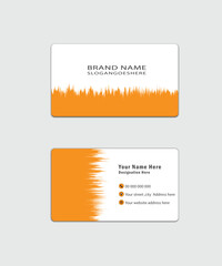 Creative and modern business card template. Double-sided creative business card template.