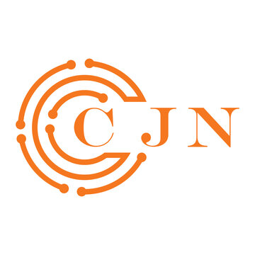 CJN letter design. CJN letter technology logo design on white background. CJN Monogram logo design for entrepreneur and business