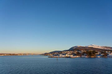 Fototapeta na wymiar Finnsnes, Senja, Troms, Norway