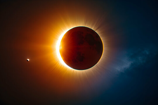 exoplanet casting shadow on its star seen via telescope