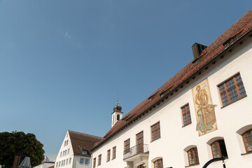 Fototapeta na wymiar Historic city hall in Kempten in Germany