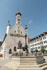 Historic city hall in Kempten in Germany