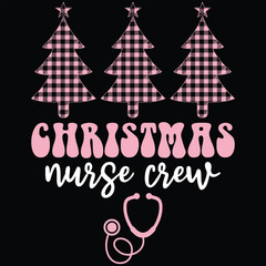 Christmas Nurse Crew Leopard Pattern Christmas Tree Shirt