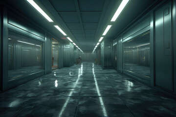 A large empty corridor
