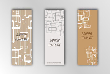 Template for banners, cover pages, posters, postcards and visual content
