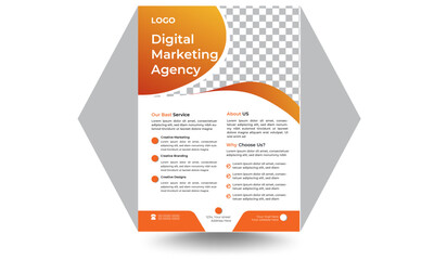 Digital marketing agency and business flyer design