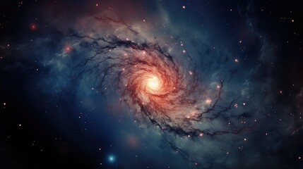 A view of a spiral galaxy