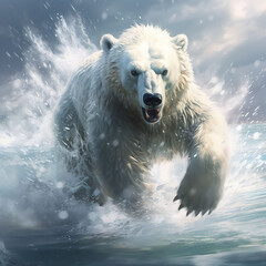 polar Bear in water