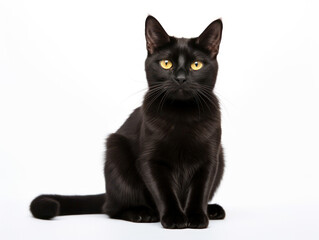 Bombay Cat, Studio Shot Isolated on Clear Background, Generative AI