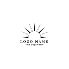 Sun Logo design or monogram logo