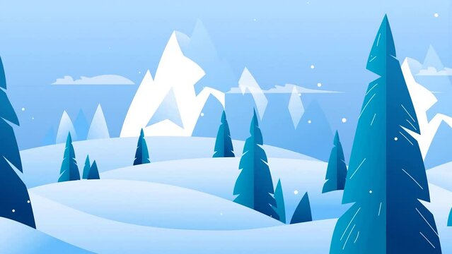 3D Rendered Snowy Christmas Themed Video Montage Of Transitional Scenery Of Birds, Reindeer, Skiing, Decorating Christmas Trees On Mountain.