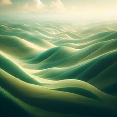 abstract wavy green background