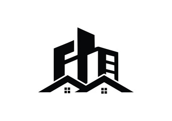commercial, residential  logo Design vector Template. commercial residential  Logo Design. 