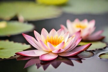 pink water lily