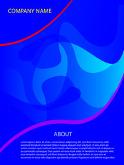 abstract blue wave poster blue poster free downdoal