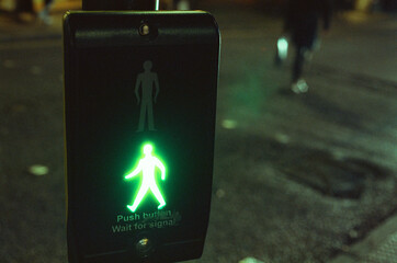 Green pedestrian go light