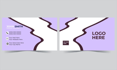 Modern Business Card - Creative and Clean Business Card Template modern creative business card and name card horizontal simple clean template vector design.