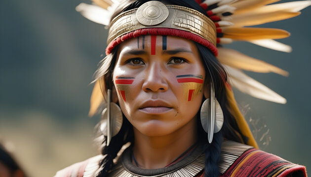 Guerrera indigena cultura inca amazonica