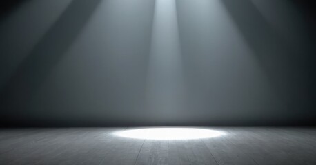 Light Grey Design Backdrop with Play of Light and Shadow, Ideal for Product Showcase