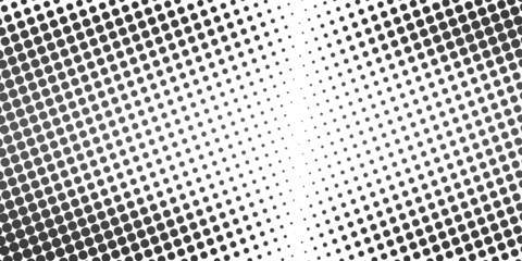 Deurstickers dots halftone waves dotted background. Futuristic twisted grunge pattern, dots, circles. Vector modern optical pop art texture for poster, business card, cover, label mock-up, dots halftonr © Afrin