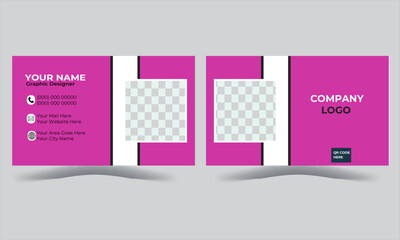 Modern and simple business card design.Modern Business Card - Creative and Clean Business Card Template.